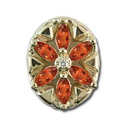 r9527 Garnet Bracelet Slide 